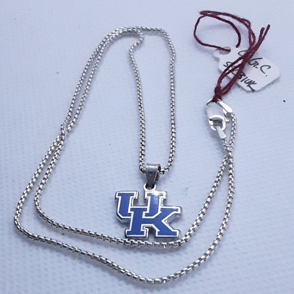 CLOSET SALE!!  University of Kentucky Authentic Sterling silver pendant - Picture 5 of 10